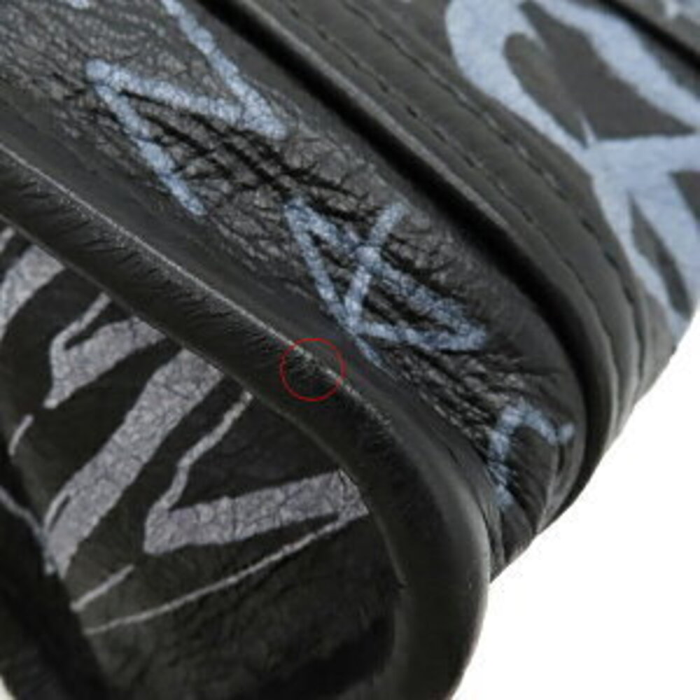 Balenciaga Shopper Graffiti XXS Black Bag Leather Bazaar - Picture 5 of 9